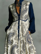 Women's Retro Floral Art Elegant Romantic Casual Vacation Maxi Dress