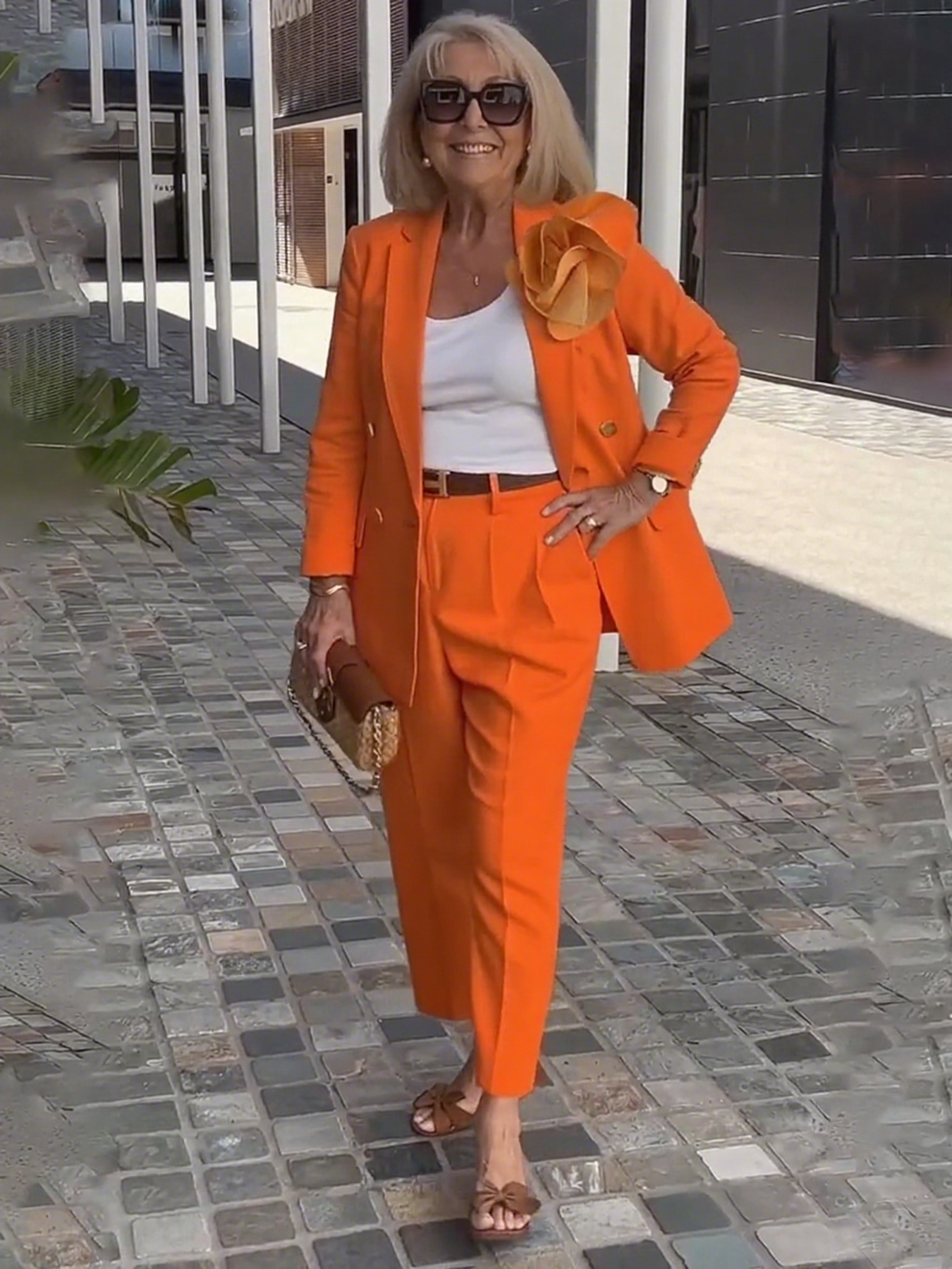 2Pcs Elegant Suit Pants Two-Piece Suit Jacket