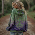 Women's Vintage Viking Celtic Knot Tree Of Life Gradient Hoodie