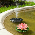 🎁Solar Fountain, Solar Powered Bird Bath Fountain Pump with 4 Nozzles 1.4W Solar Panel Kit Water Pump, Outdoor Watering Submersible Pump for Pond, Pool, Garden, Fish Tank