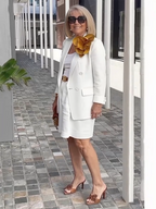 Early AutumnTwo-piece Suits Stylish Lapel Collar Suit Shorts  Blazer Coat