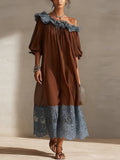 Stylish And Elegant Lace-paneled Dress