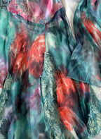A Tropical Underwater Silk Dress