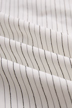 Striped Halter-Neck Knot Front Blouse