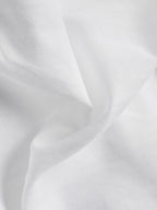 Linen Maxi Dress, Half Sleeve, Shawl Collar, Plain, Vintage, White