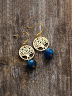 Boho Tree Of Life Natural Stone Earrings