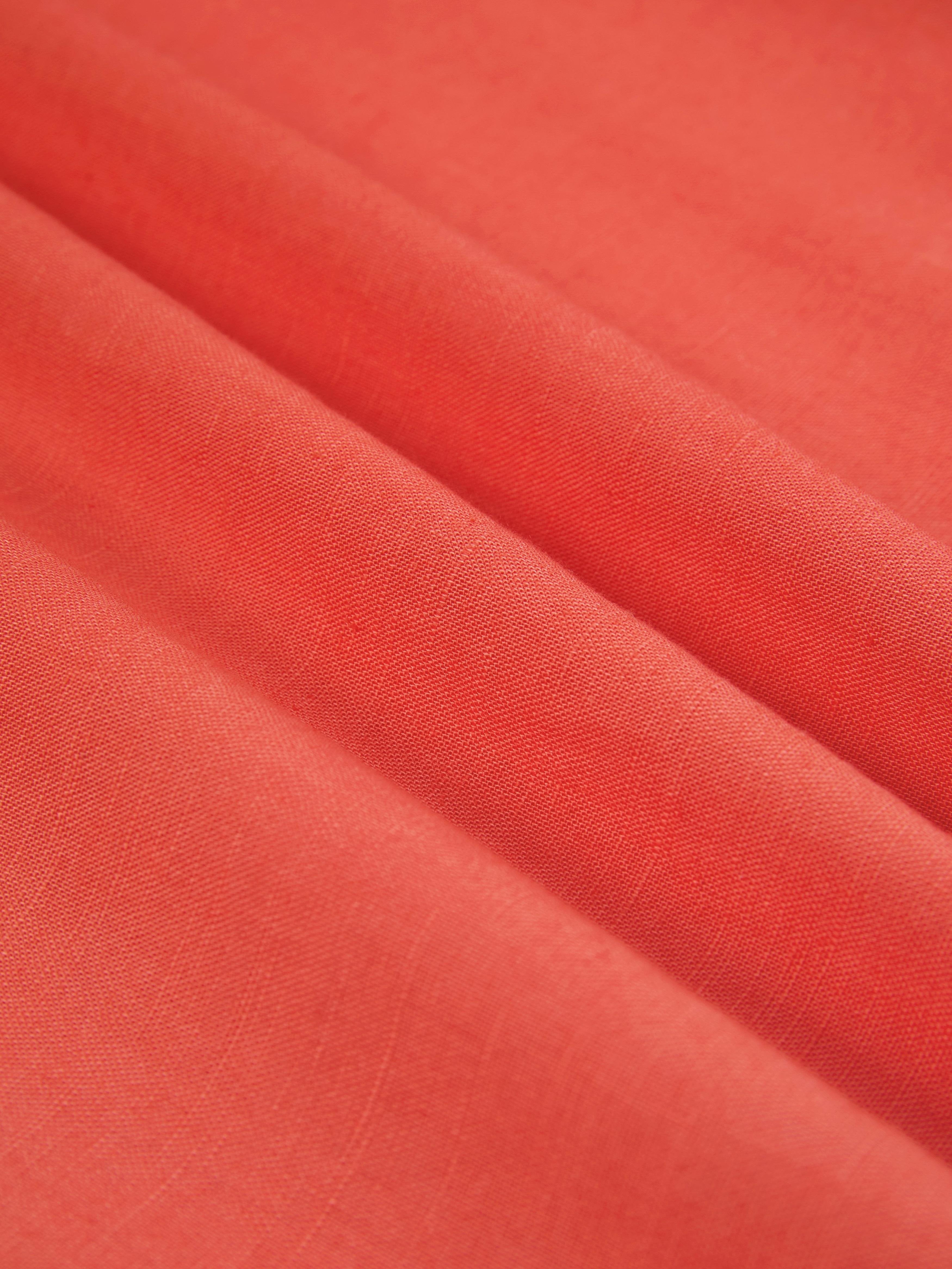 Maxi Cotton Dress, Half Sleeve, V Neck, Plain, Lace, Vacation, Vintage, Light Orange