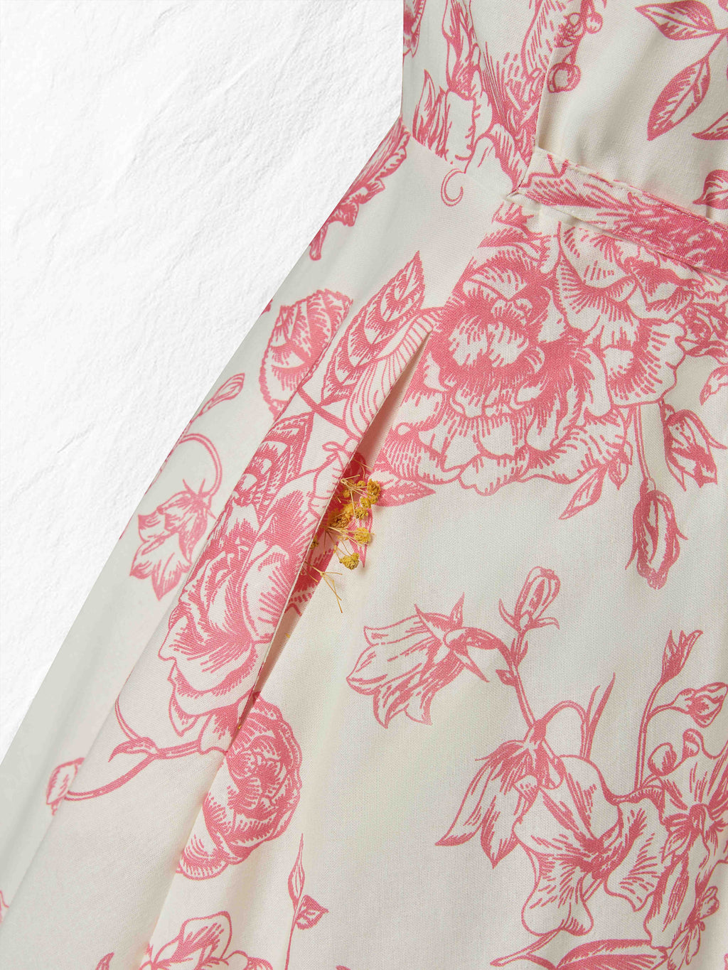 Maxi Cotton Dress, Sleeveless, Sweetheart Neck, Floral, Suspenders, Vacation, Vintage, Apricot