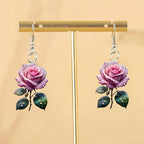 Women's Rose Flower Earrings