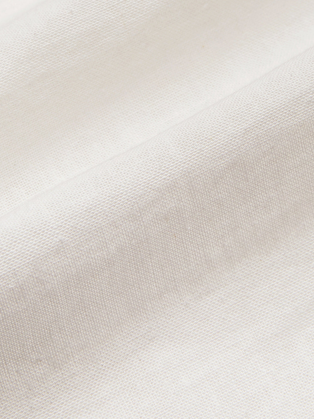 Linen Shirt, Long Sleeves, V Neck, Plain, Lace, Vintage, Ivory