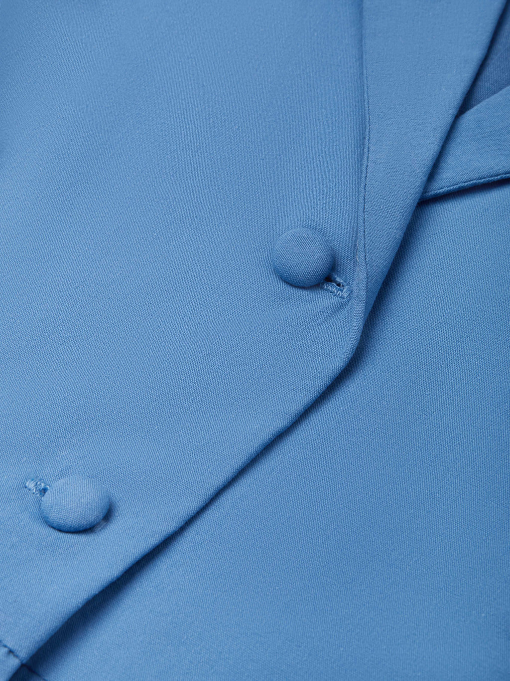 (SIZE:XS-XXL) Cotton Maxi Dress, Cap Sleeve, Lapel Collar, Plain, Vintage, Blue