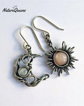 Vintage Sun Moon Earrings