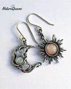 Vintage Sun Moon Earrings