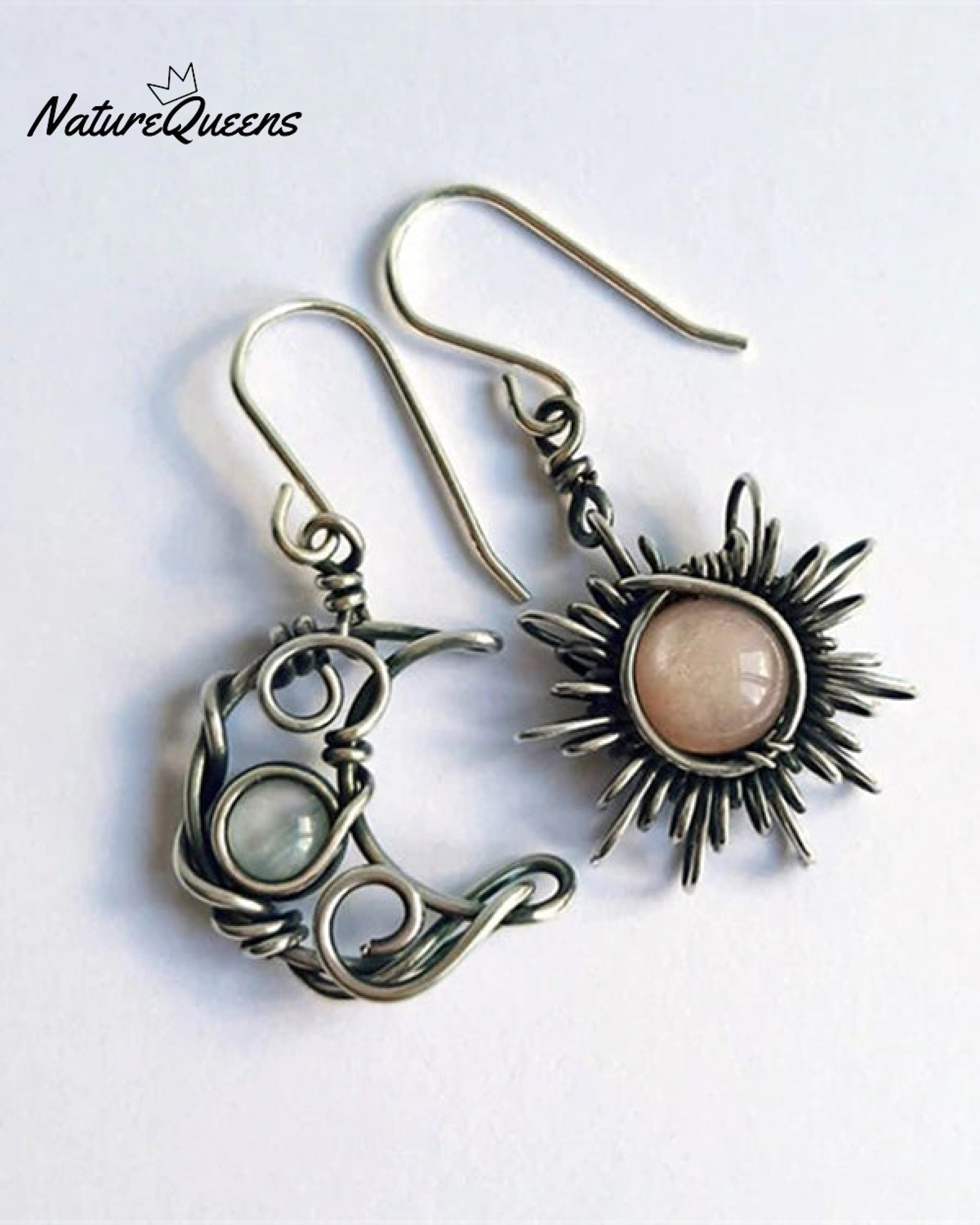 Vintage Sun Moon Earrings