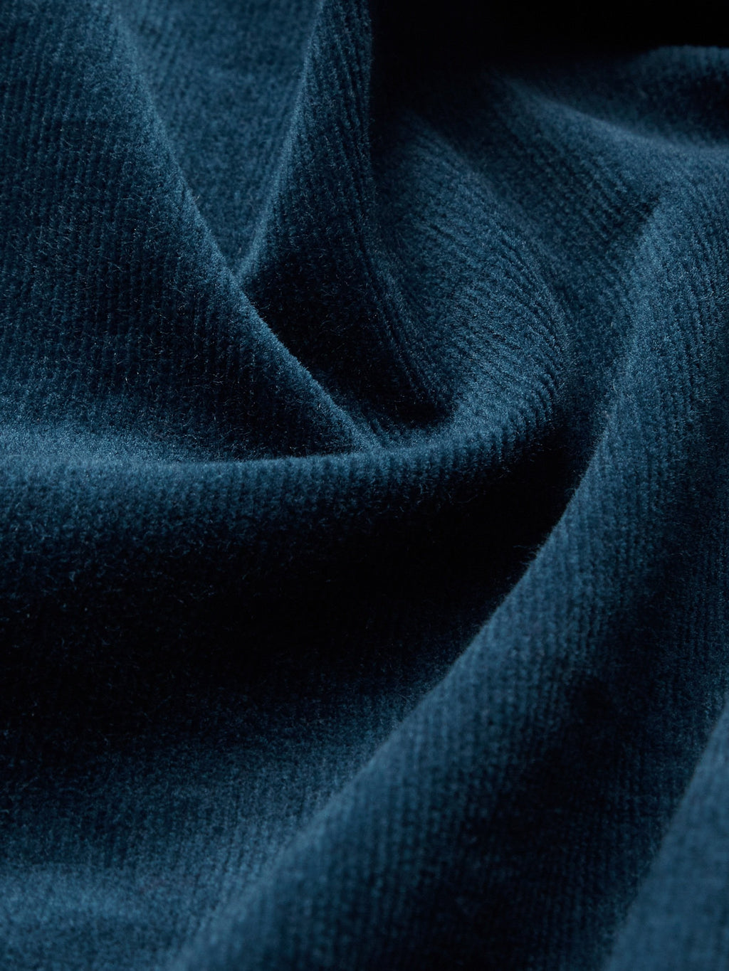 Midi Cotton Dress, Half Sleeve, Stand Collar, Plain, Button Design, Vintage, Deep Blue