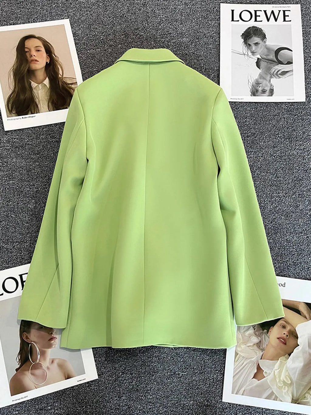 Classic Blazer Solid Color Leisure Cotton Coat for Women