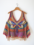 Knitted Summer Fashion Hollow Suspender Top ad03