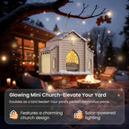 ✝️Last Day 50% OFF-🔥Church-Shaped Metal Solar Bird Feeder🎁Buy 2 Free Shipping
