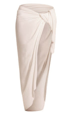 White Linen Look Rectangle Sarong