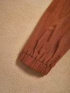 Maxi Cotton Dress, Long Sleeves, Square Neck,  Princess Line, Linen Blend, Orange
