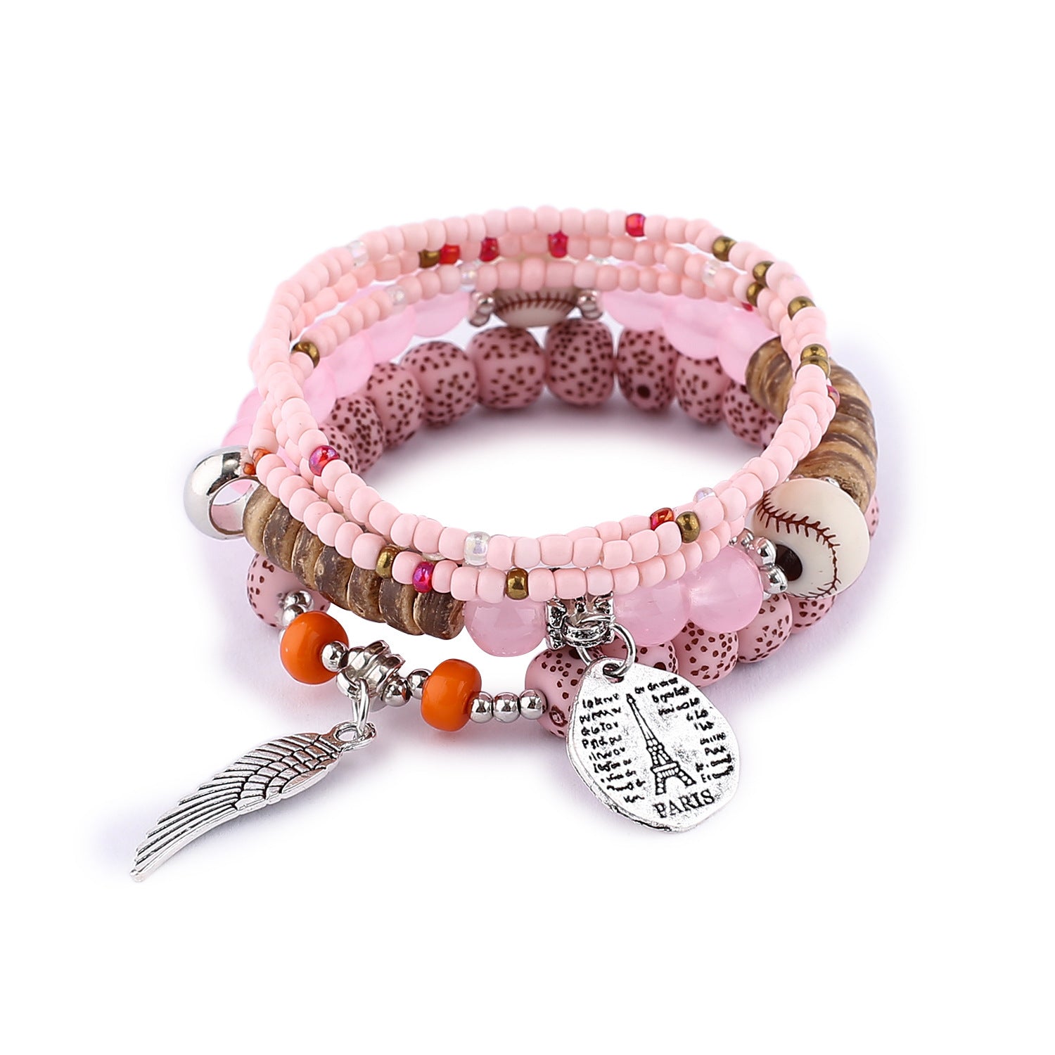 Bracelet Color Bohemian Multi-Layer Stretch Bead Bracelet Ornament