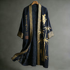 Japanese Art Bamboo Art Print Flowing Kimono