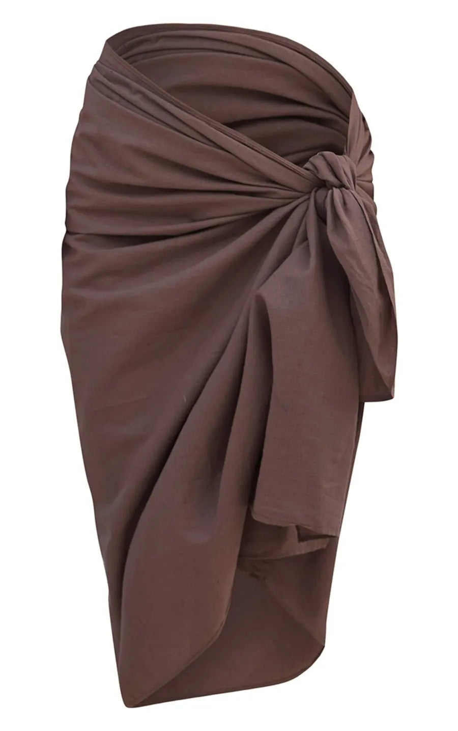 Chocolate Linen Look Beach Sarong