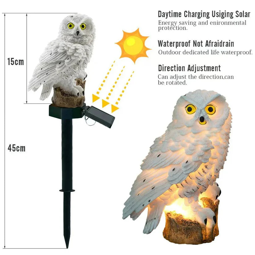 ✨Last Day Promotion 49% OFF— Waterproof Solar Owl Light