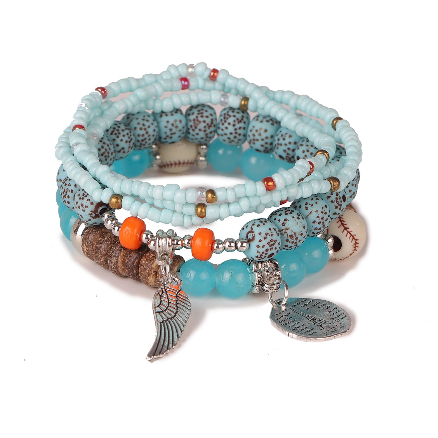 Bracelet Color Bohemian Multi-Layer Stretch Bead Bracelet Ornament