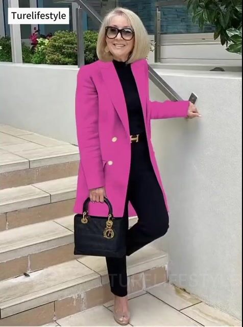 Classic Blazer Solid Color Leisure Cotton Coat for Women