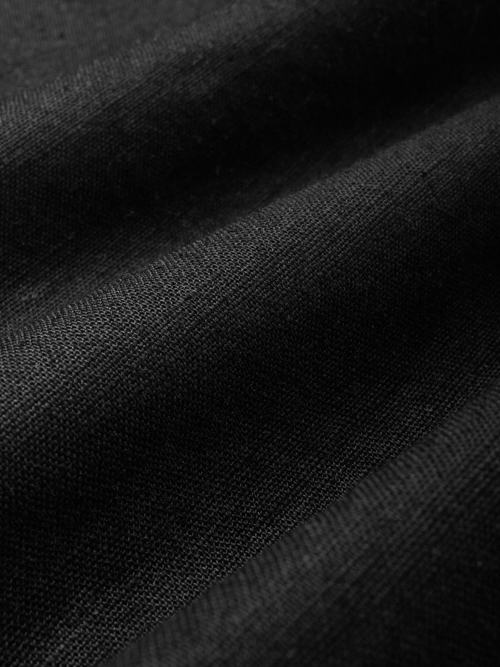 Maxi Cotton Dress, Short Sleeve, Shawl Collar, Plain, Summer, Black