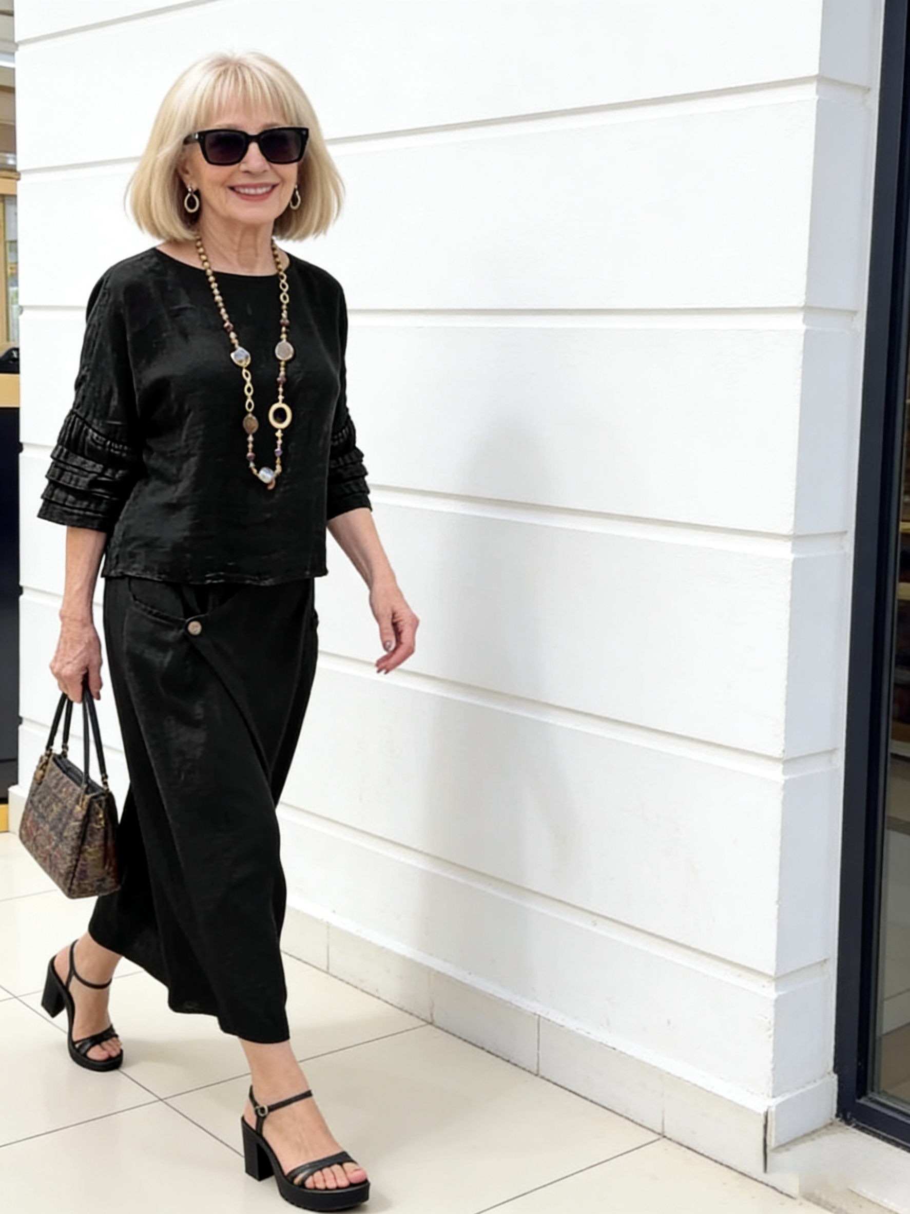 2Pcs Casual Solid Color Loose Skirt Two-piece Set