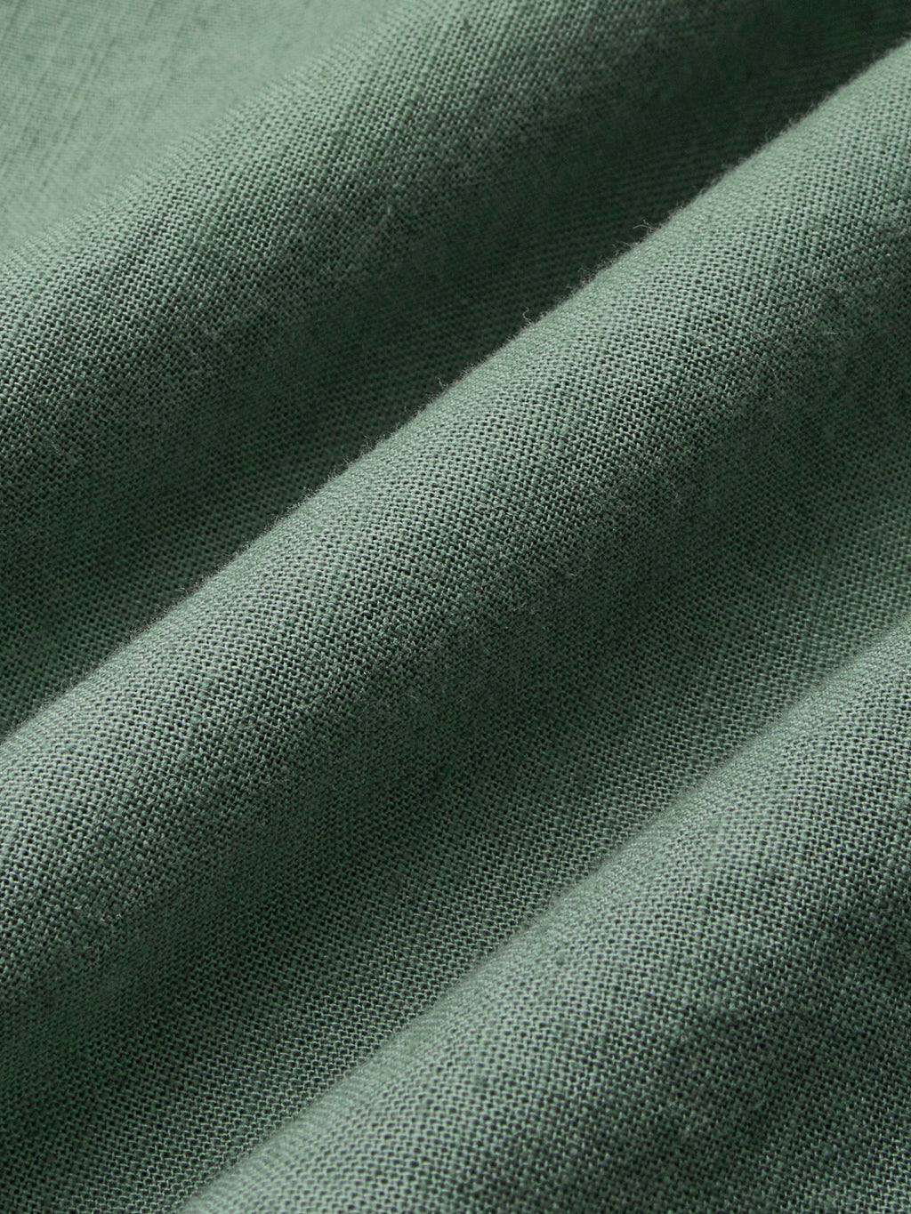 Midi Linen Dress, Half Sleeve,  Linen Blend, Plain, Renaissance, Green