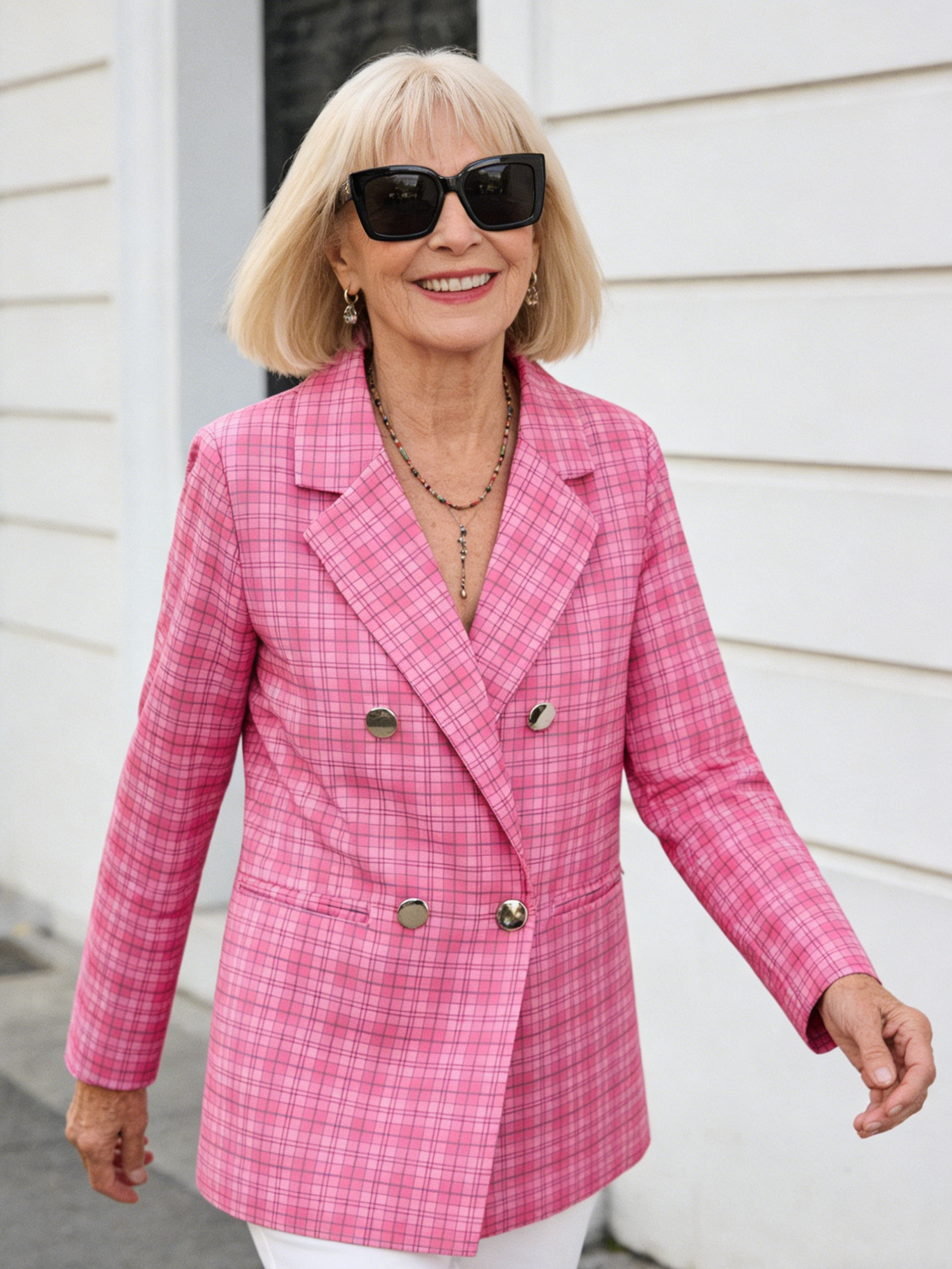 Classic Blazer Solid Color Leisure Cotton Coat for Women