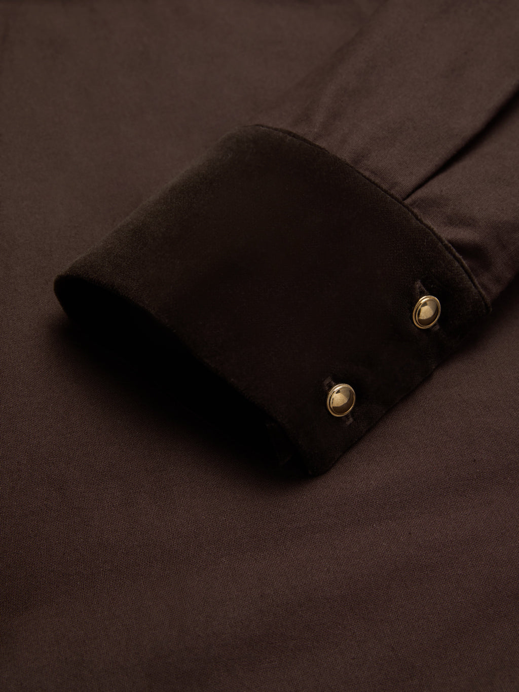 Midi Cotton Dress, Long Sleeves, Shawl Collar, Plain, Belt Design, Vintage, Coffee