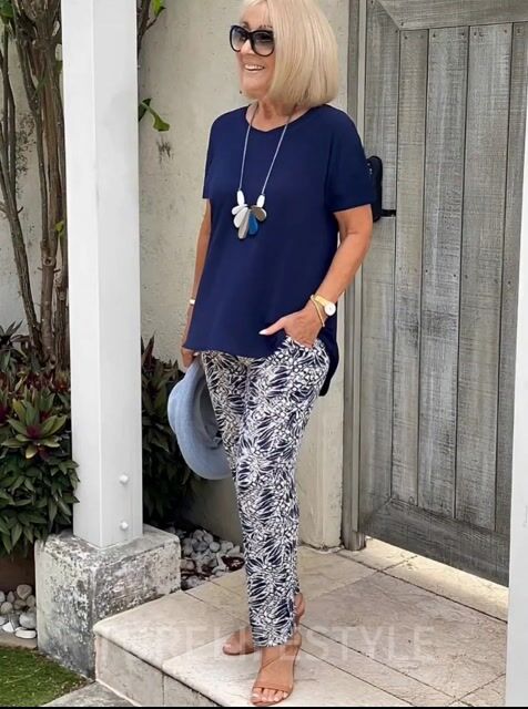 Vacation Two Piece Set Casual Holiday Loose Suit Two Piece Seaside Suit Holiday Clothing Sun Protection Suit