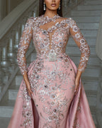 Women's Pink Embroidered Dress