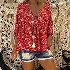 Color Crystal Necklace Female Long Sweater Chain Turquoise Butterfly Necklace Jewelry