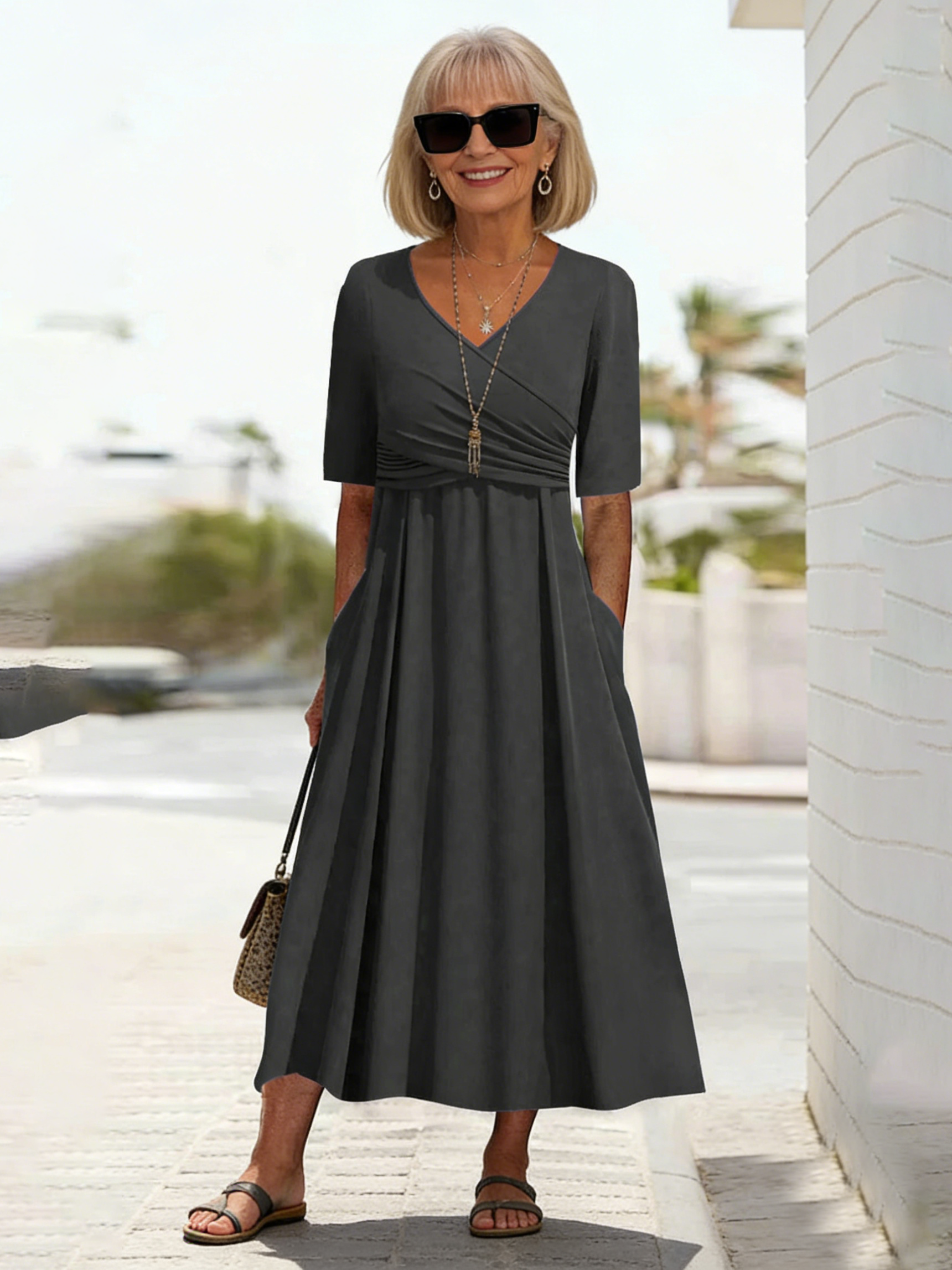 Short Sleeve Dress Women's Personality Dress