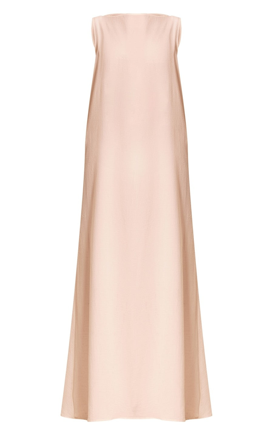 White Floaty Woven Boat Neck Maxi Beach Dress