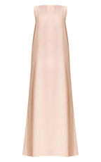 White Floaty Woven Boat Neck Maxi Beach Dress