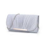 Crossbody Dinner Bag Women's Clutch Bag Pleated High Sewing Line Round Bottom Hand Carry Evening Bag