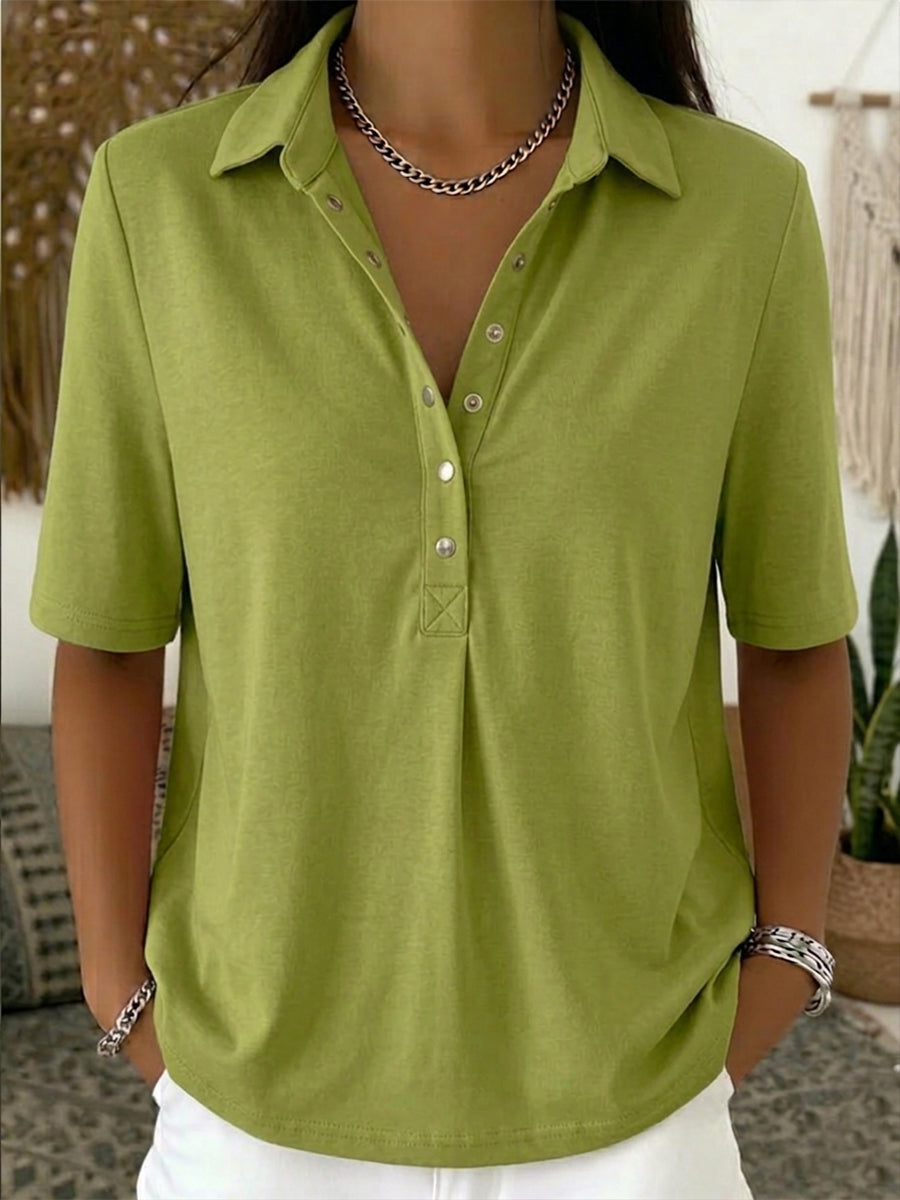 Casual Cotton Polo T-shirt