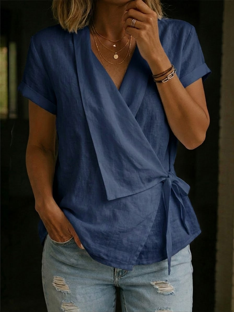 Casual Linen And Cotton Tops