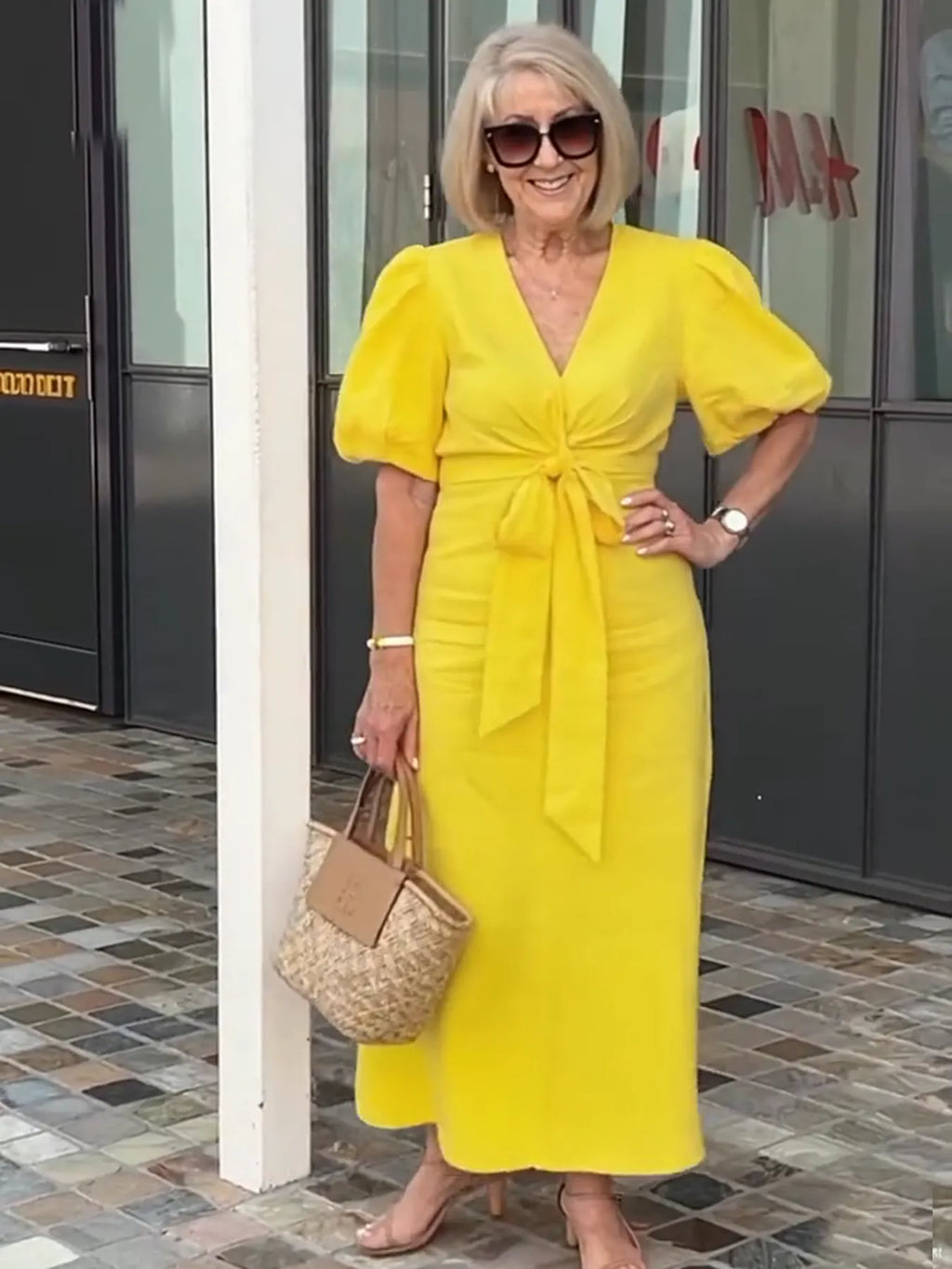 Bow Elegant Tunic Dress