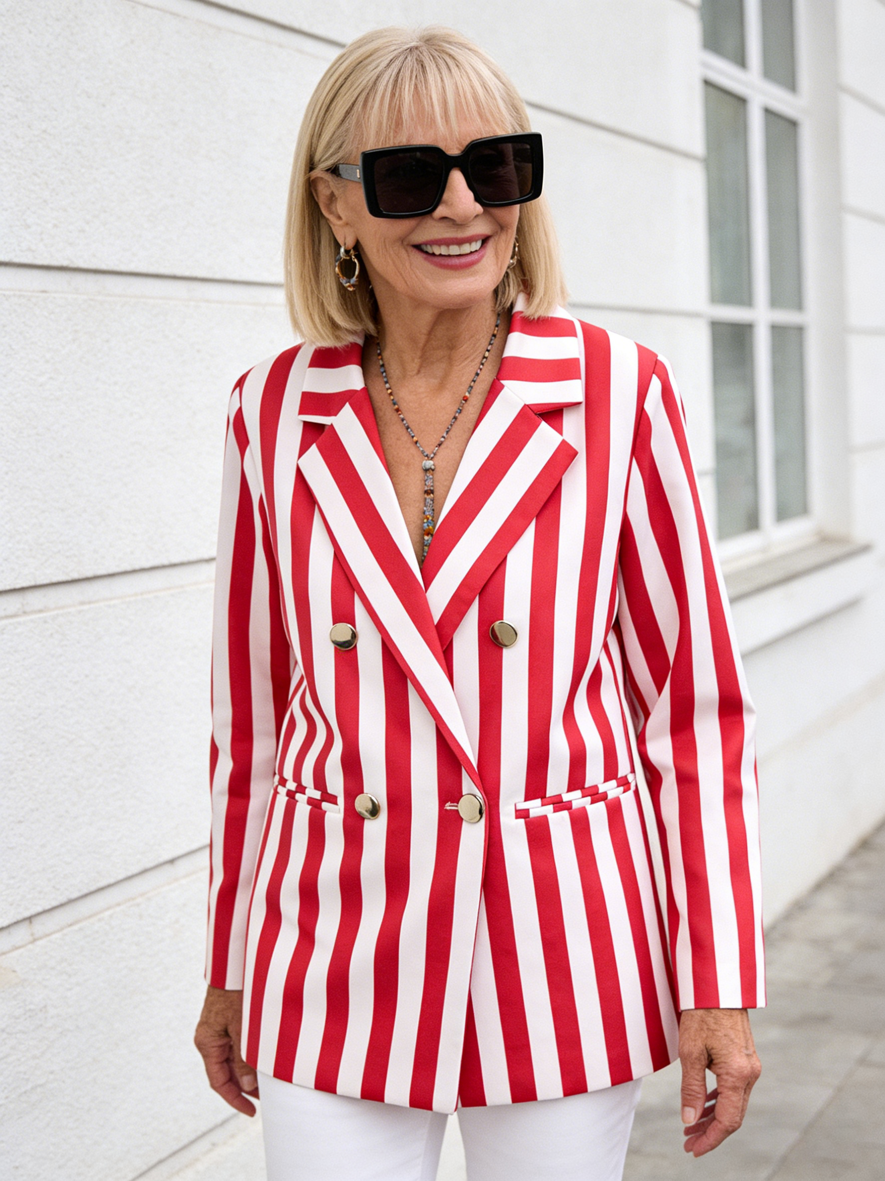 Classic Blazer Solid Color Leisure Cotton Coat for Women