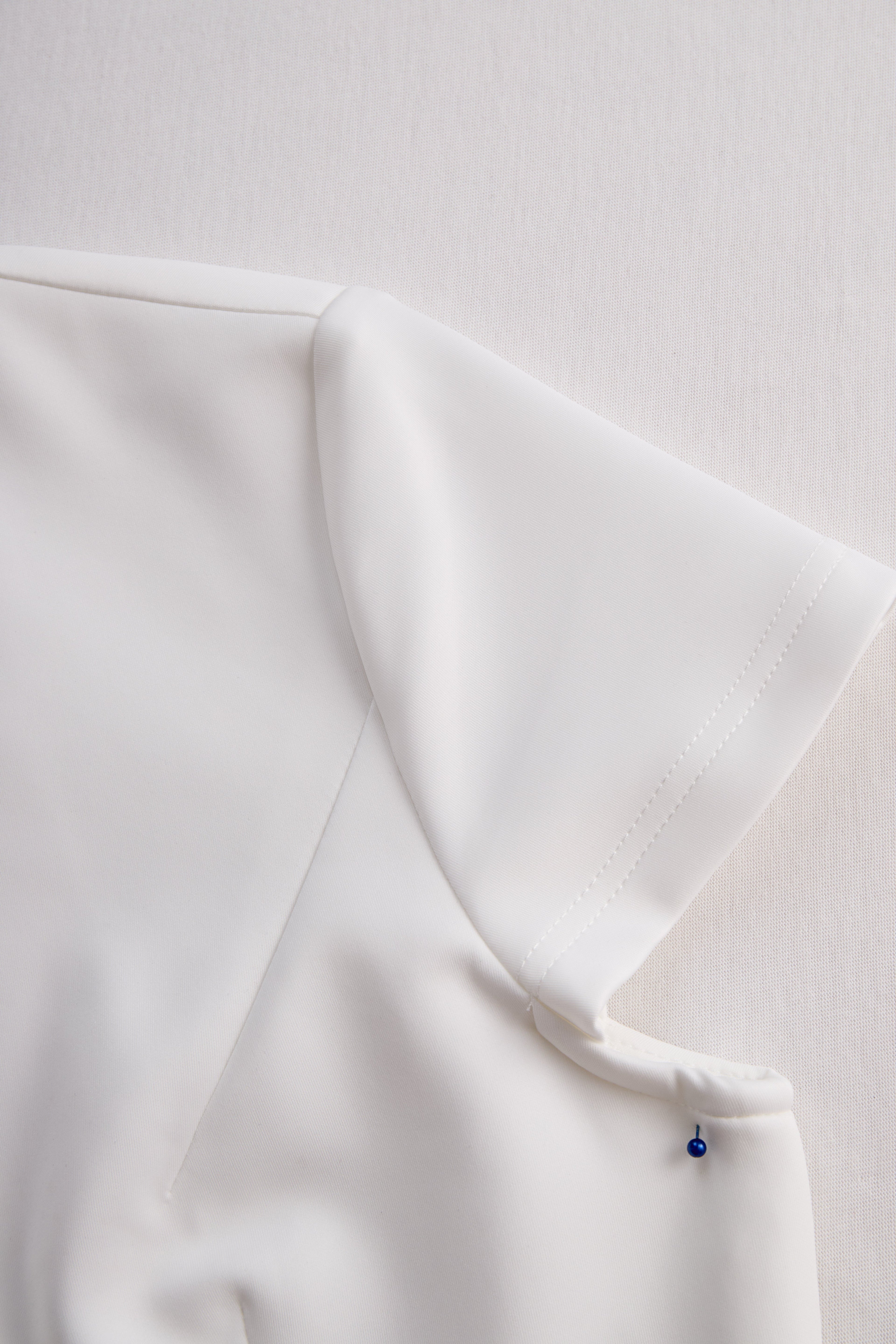 Elegant White Tailored Wrap Dress
