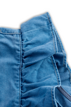 [24-hour shipping out]Fashionable Ruffle Strap Denim Shorts Jumpsuit