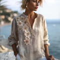 Bohemian Casual Women's Linen Shirt
