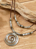 Swirl Totem Vintage Bohemian Necklace